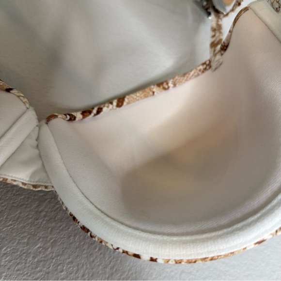 New Shade & Shore Snake Print Swim Top 36D - Picture 8 of 10